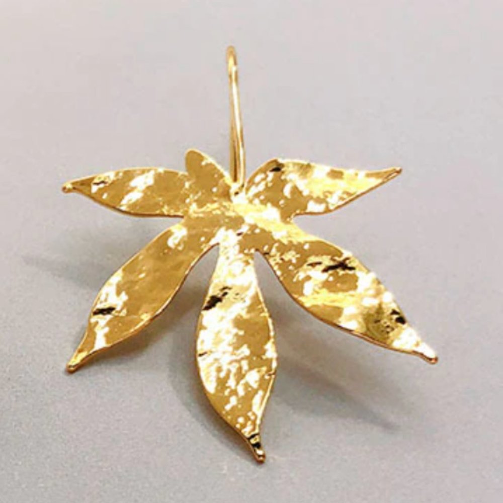 Anthropologie Fall Leaves Earrings - Picture 2 of 3